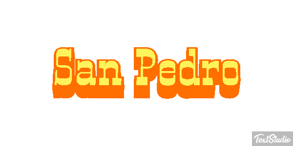 San Pedro Effet de texte