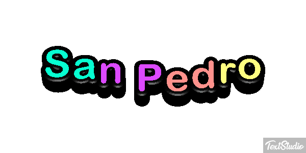 San Pedro Effet de texte