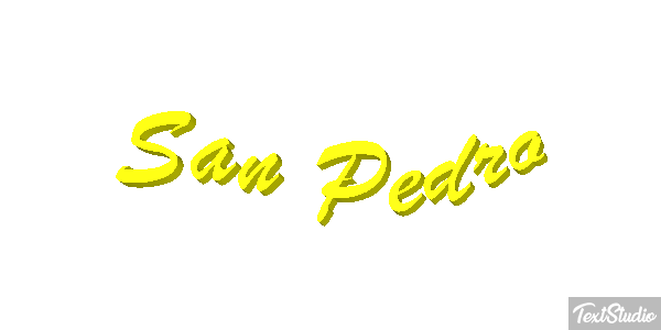 San Pedro Effet de texte