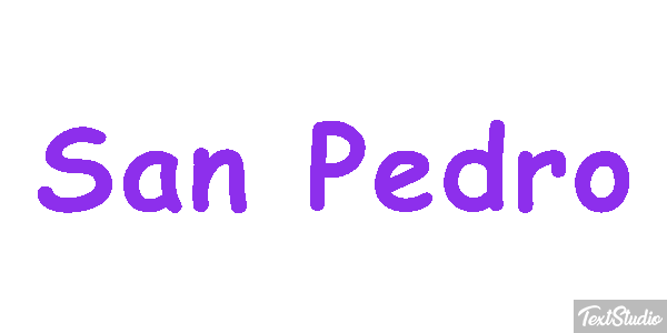 San Pedro Effet de texte