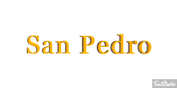 San Pedro Effet de texte