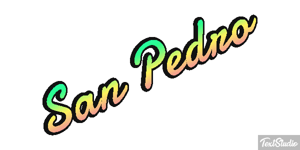 San Pedro Effet de texte