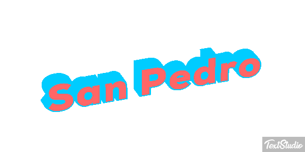 San Pedro Effet de texte
