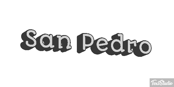 San Pedro Effet de texte