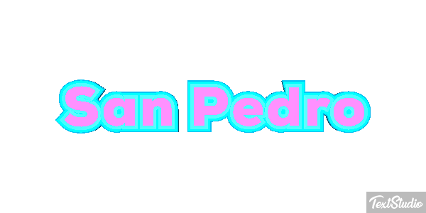 San Pedro Effet de texte