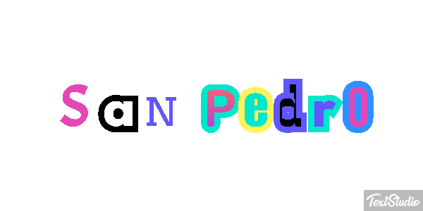 San Pedro Effet de texte