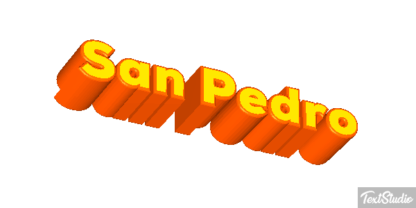 San Pedro Effet de texte
