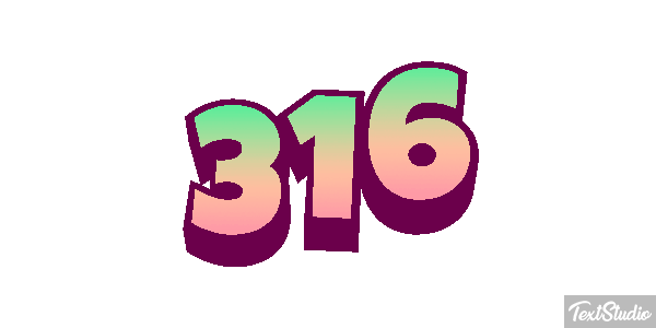 316 テキスト効果