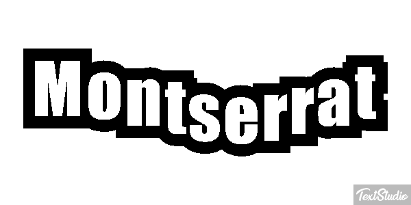 Montserrat Texteffekt