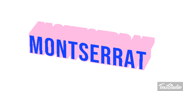Montserrat Texteffekt