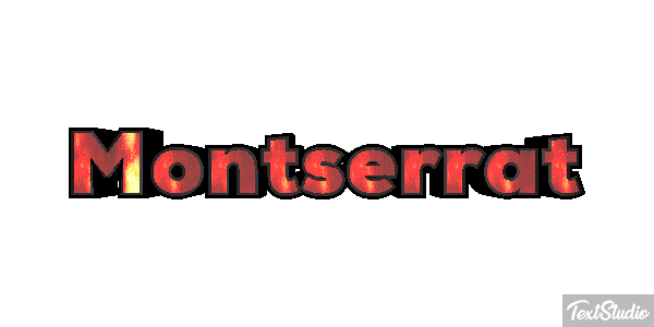 Montserrat Texteffekt