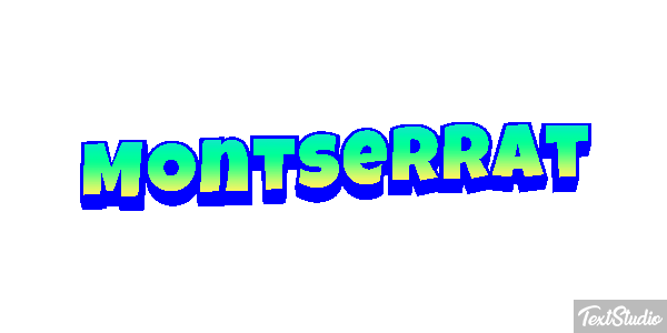 Montserrat Texteffekt