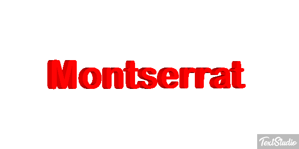 Montserrat Texteffekt