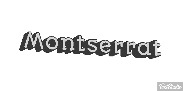 Montserrat Texteffekt