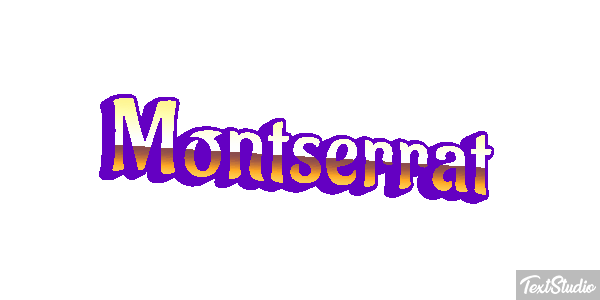Montserrat Texteffekt