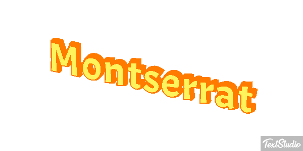 Montserrat Texteffekt