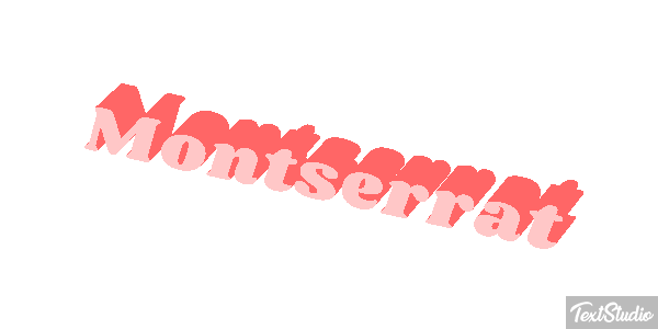 Montserrat Texteffekt