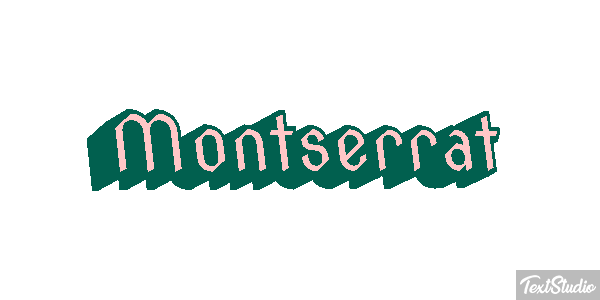 Montserrat Texteffekt