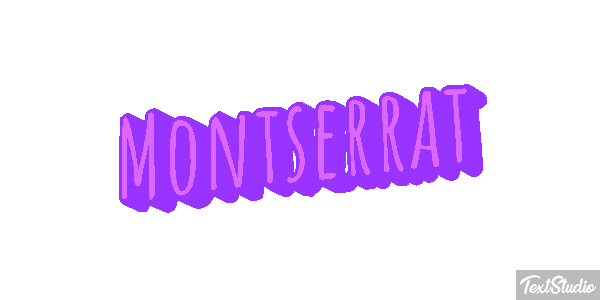 Montserrat Texteffekt