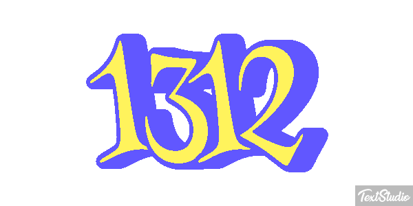 1312 Tekst effect