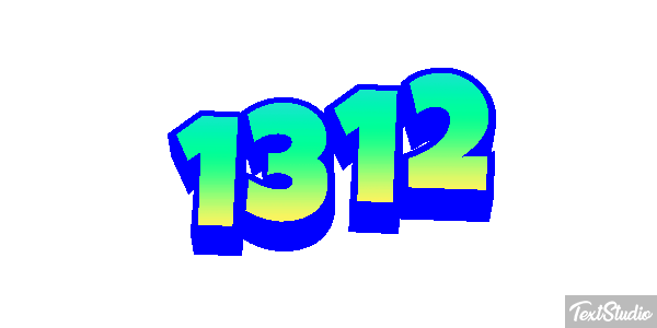 1312 Tekst effect