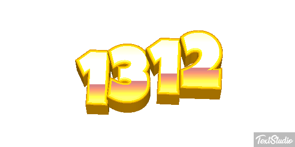 1312 Tekst effect