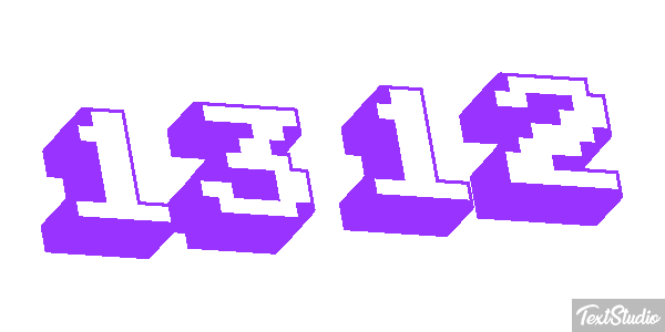 1312 Tekst effect