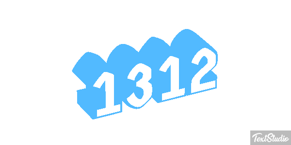 1312 Tekst effect