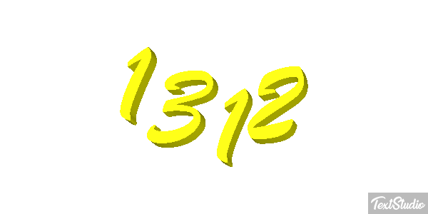 1312 Tekst effect