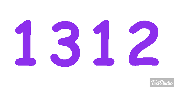1312 Tekst effect