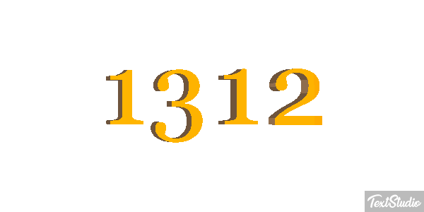 1312 Tekst effect