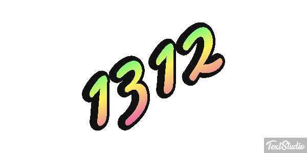 1312 Tekst effect