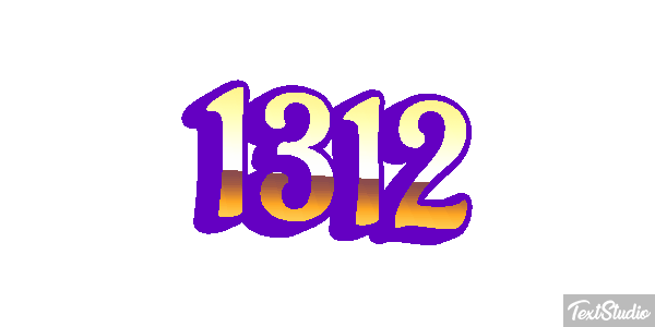 1312 Tekst effect
