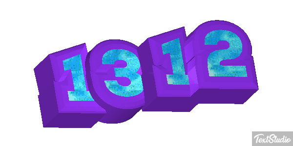 1312 Tekst effect