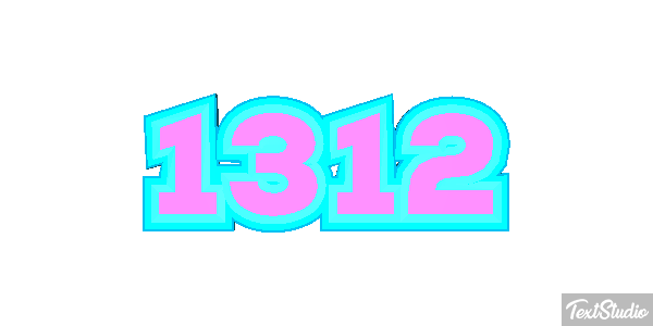 1312 Tekst effect