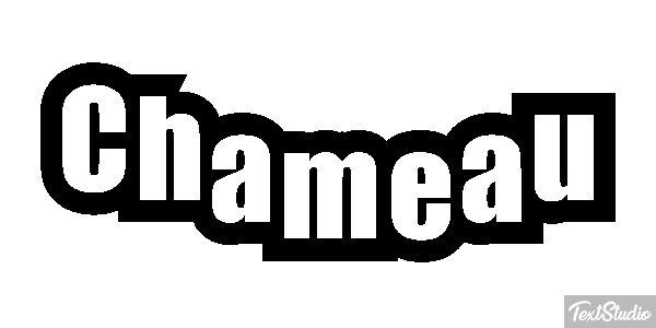 Chameau Effet de texte