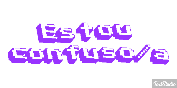 Estou Confuso/a Text effect