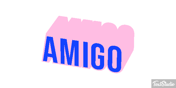 Amigo Efeito do texto