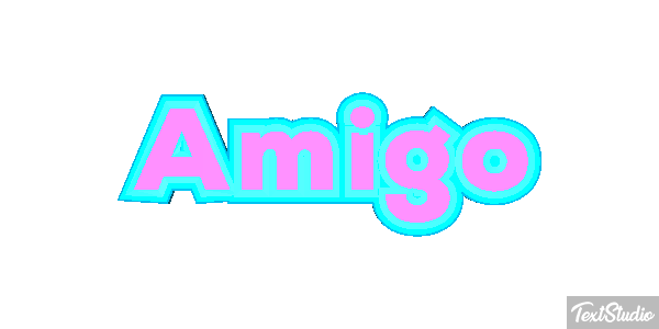 Amigo Efeito do texto