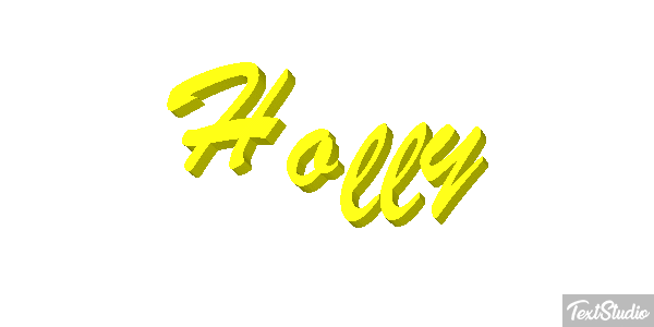 Holly Efekt tekstowy
