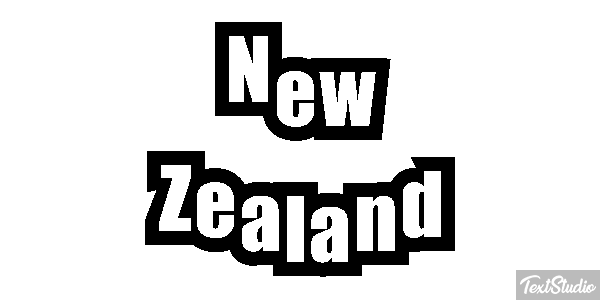 New Zealand Text effect