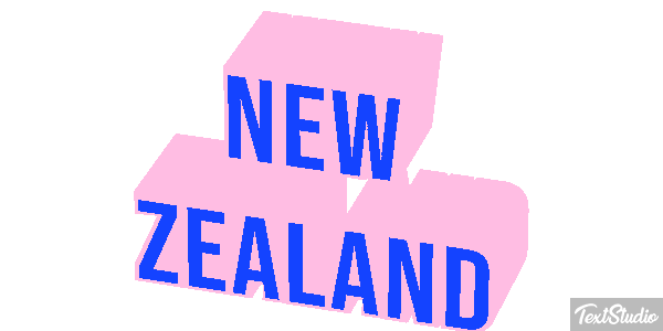 New Zealand Text effect