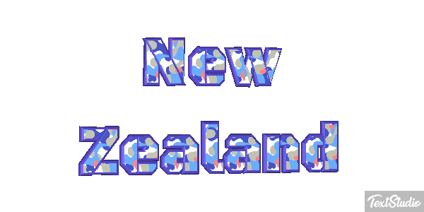 New Zealand Text effect