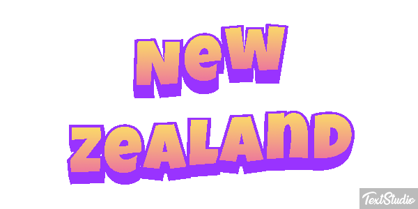 New Zealand Text effect