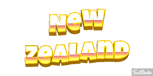 New Zealand Text effect