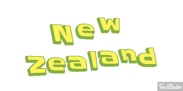 New Zealand Text effect