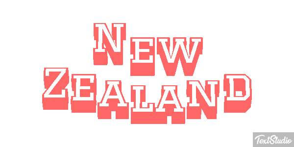 New Zealand Text effect