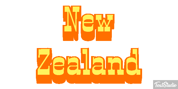 New Zealand Text effect