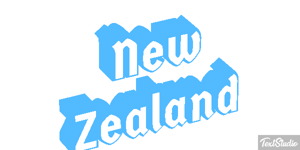New Zealand Text effect