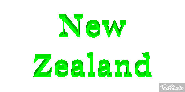 New Zealand Text effect